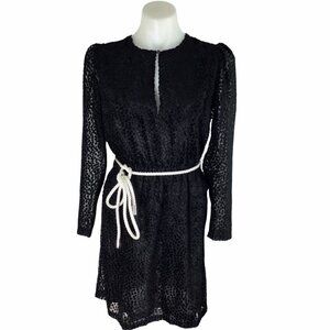 Robert Rodriguez Pauline Rope Belt Velvet Dot Mini